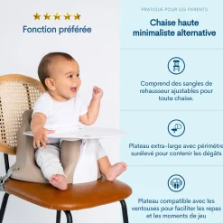 Upseat Baby Booster - Taupe