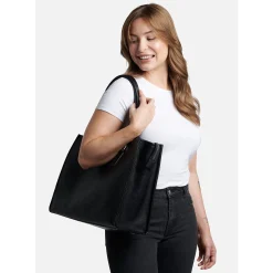 Lambert Valentina 2in1 Tote Bag - Black