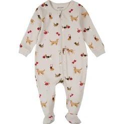 BOY Petit Lem Valentine Dog Pajamas 0-24m