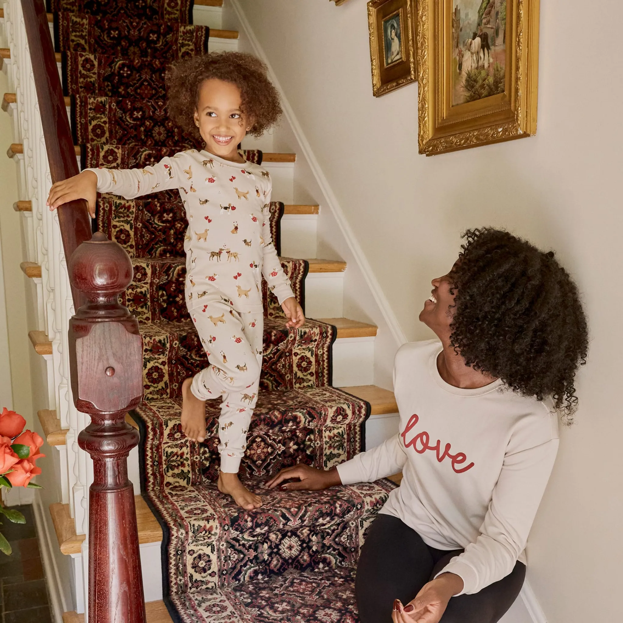Kids/BOY Petit Lem Pajamas & Bathrobes|Pajamas & Bathrobes>Valentine Dog Pajamas 2-7y