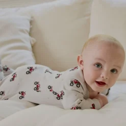 BOY Petit Lem Pajamas|Pyjamas>Valentine Tractors Pajamas 0-24m