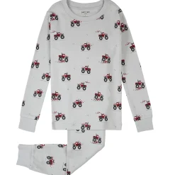 Kids/BOY Petit Lem Valentine Tractors Pajamas 2-7y