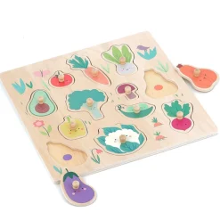 Kids Vilac Vegetables Peg Puzzle