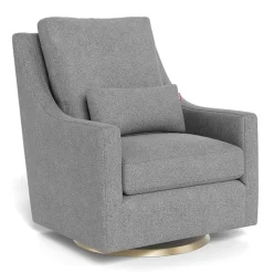 Monte Gliders & Rocking Chairs|Gliders & Rocking Chairs>Vera Rocking and Swivel Chair - Pepper Grey / Gold