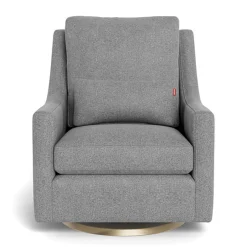 Monte Gliders & Rocking Chairs|Gliders & Rocking Chairs>Vera Rocking and Swivel Chair - Pepper Grey / Gold