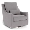 Monte Vera Rocking and Swivel Chair - Pebble Grey / Steel