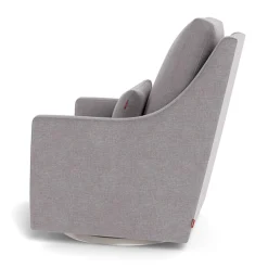 Monte Vera Rocking and Swivel Chair - Pebble Grey / Steel