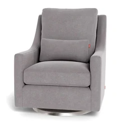 Monte Vera Rocking and Swivel Chair - Pebble Grey / Steel