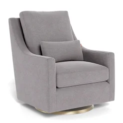 Monte Gliders & Rocking Chairs|Gliders & Rocking Chairs>Vera Rocking and Swivel Chair - Pepper Grey / Gold