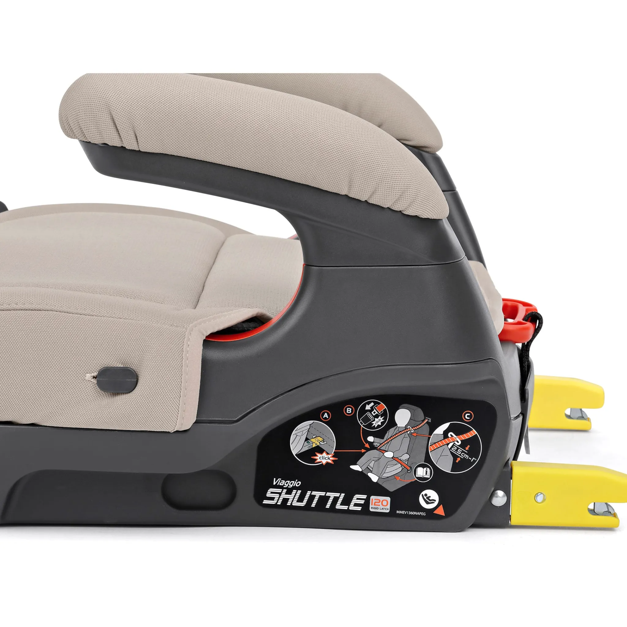 Kids Peg Perego Viaggio Shuttle 40-120lbs Booster Seat - Astral