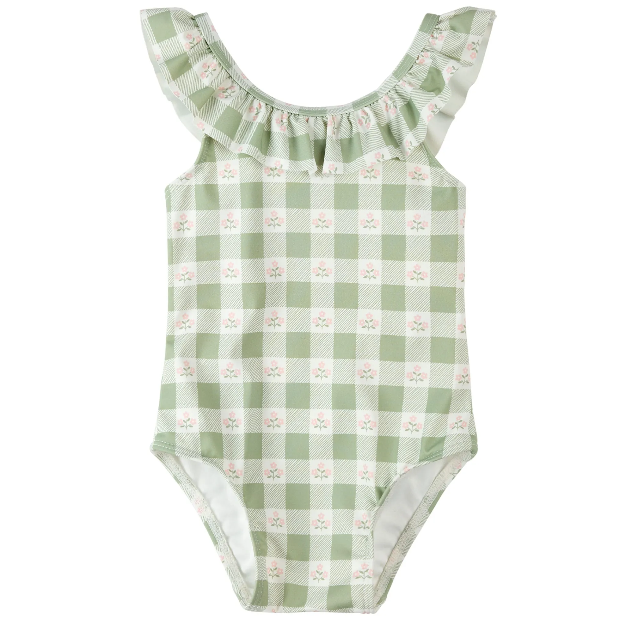 Kids Petit Lem Vichy Swimsuit 2-6y