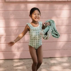 Kids Petit Lem Vichy Swimsuit 2-6y