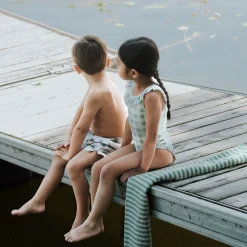 Kids Petit Lem Vichy Swimsuit 2-6y
