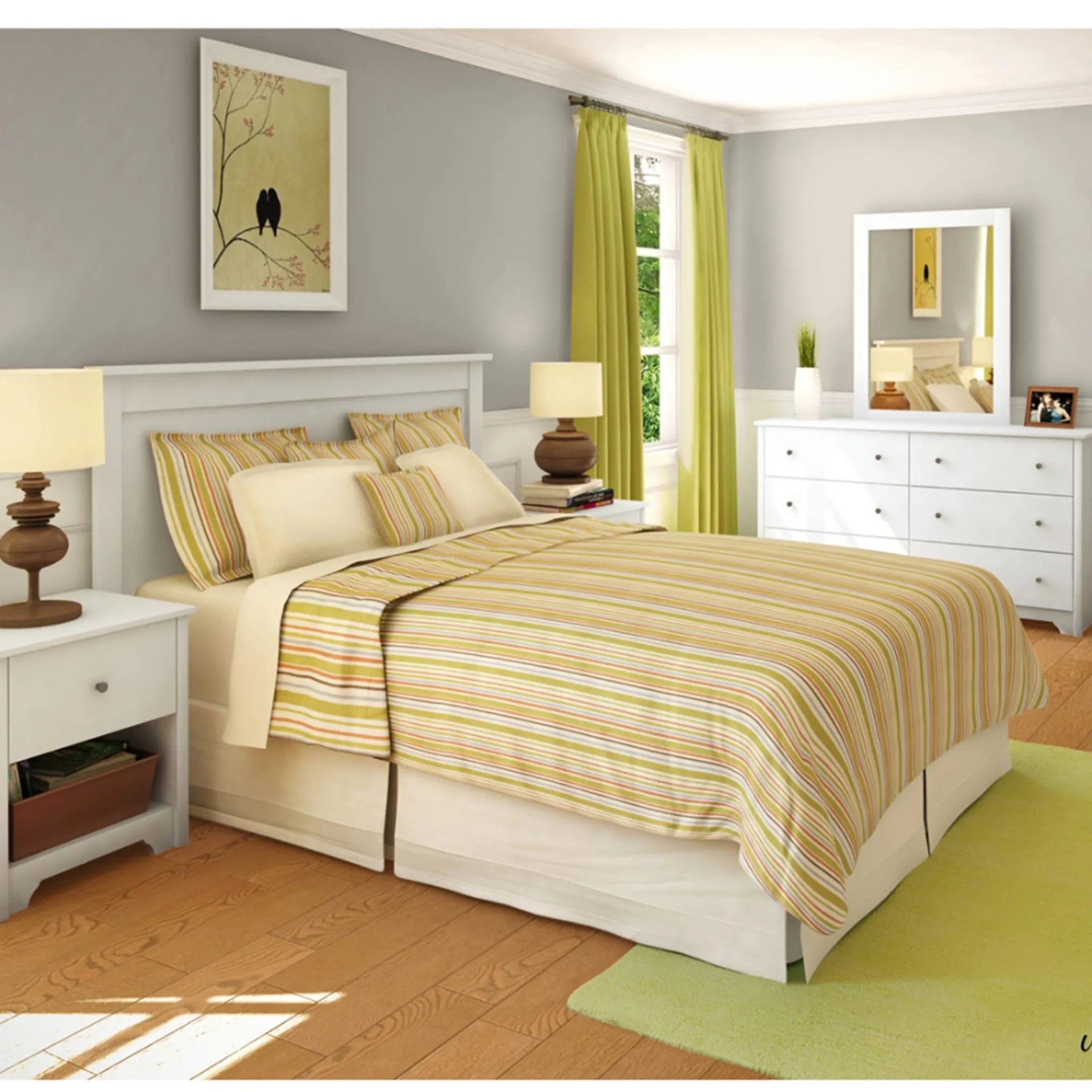 South Shore Vito Double/Queen Headboard - Pure White