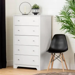 South Shore Vito 5-Drawer Chest - Pure White