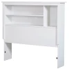 South Shore Twin, Full & Queen Beds>Vito Twin Bookcase Headboard - Pure White