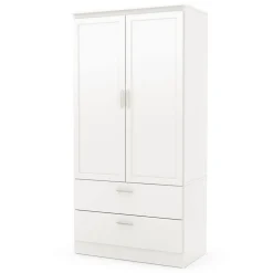 South Shore Wardrobe Armoire - Acapella Pure White