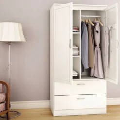 South Shore Wardrobe Armoire - Acapella Pure White