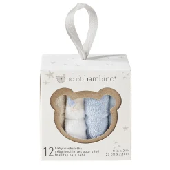 Kids Piccolo Bambino Washcloths Gift box (12) - Blue