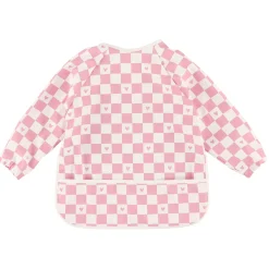 Kids Origami Waterproof Bib Long Sleeves - Plaid