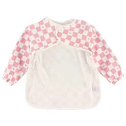 Kids Origami Waterproof Bib Long Sleeves - Plaid