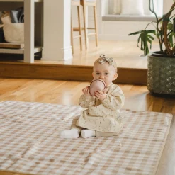 Micasso Waterproof Multi-Purpose Floor Mat - Caramel Gingham