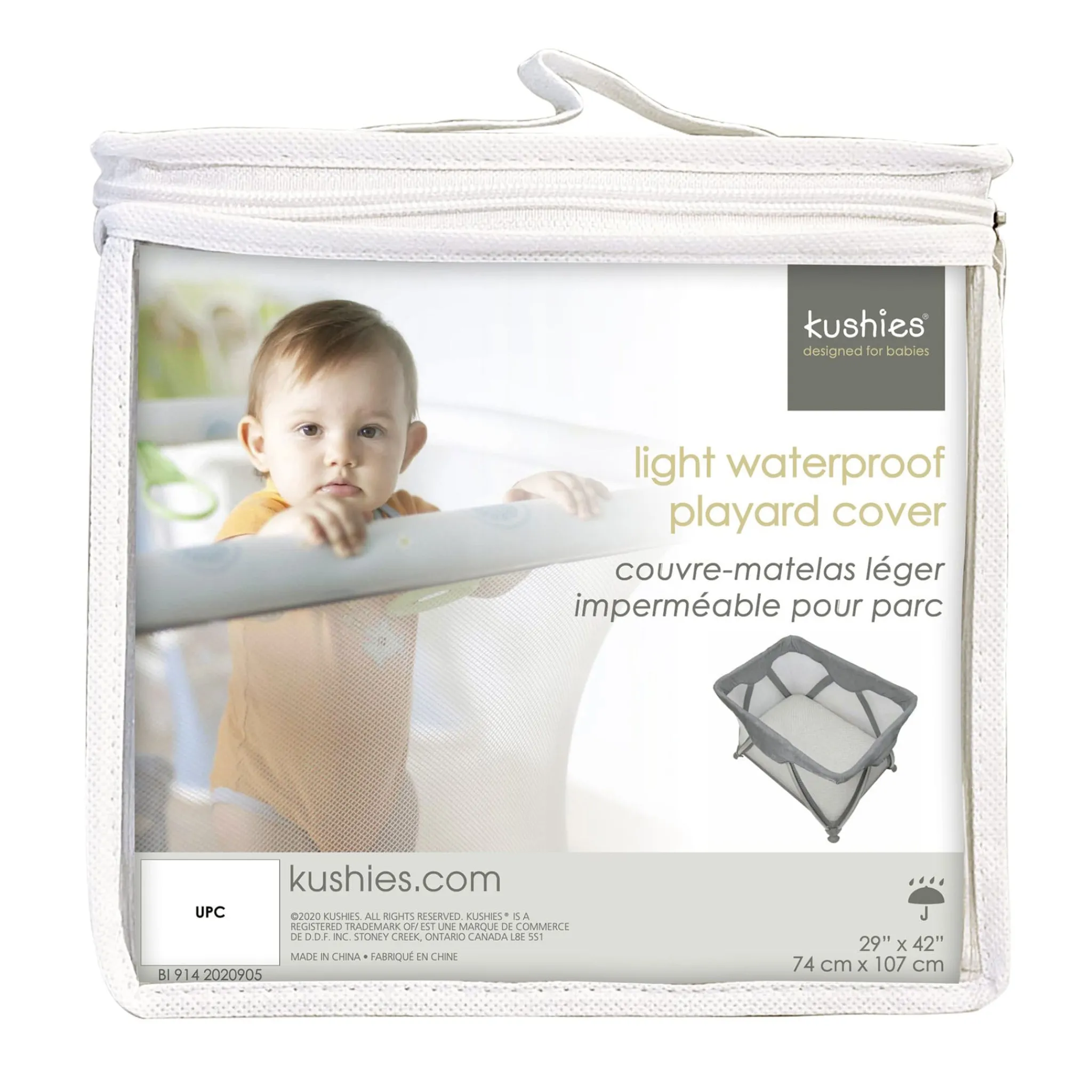 Kids Kushies Sheets|Bedding>Waterproof Playen Cover-Grey