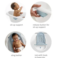 Skip Hop Wave 4-in-1 Baby Bath Tub