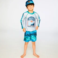 Kids/BOY Deux par Deux Waves Rashguard 2-6