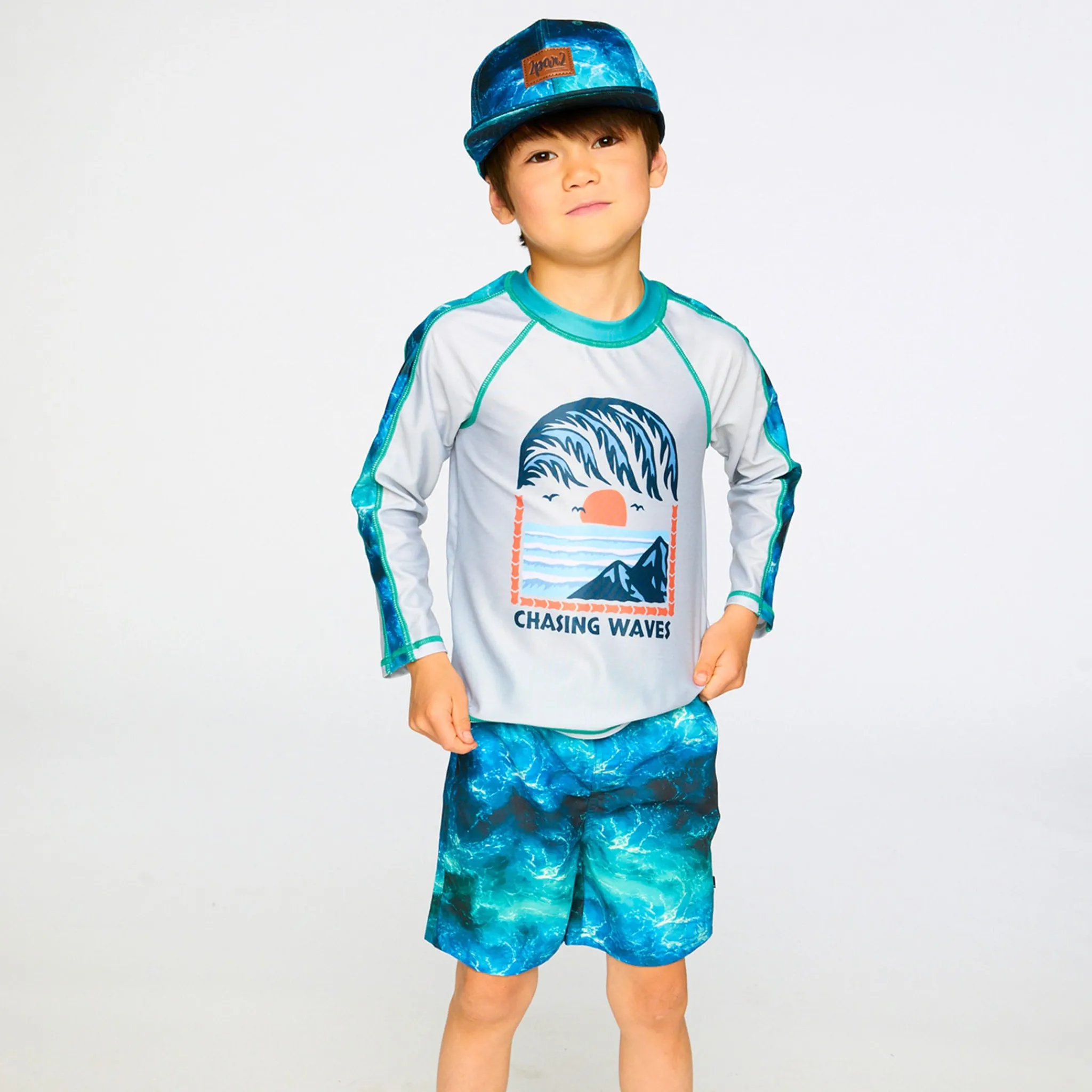Kids/BOY Deux par Deux Swimsuits>Waves Swim Short 2-6
