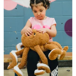 Kids Toybox Weighted Stuffed Animal 2kg - Toffee Octopus