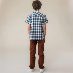 Kids/BOY Nano West Plaid Shirt 2-12