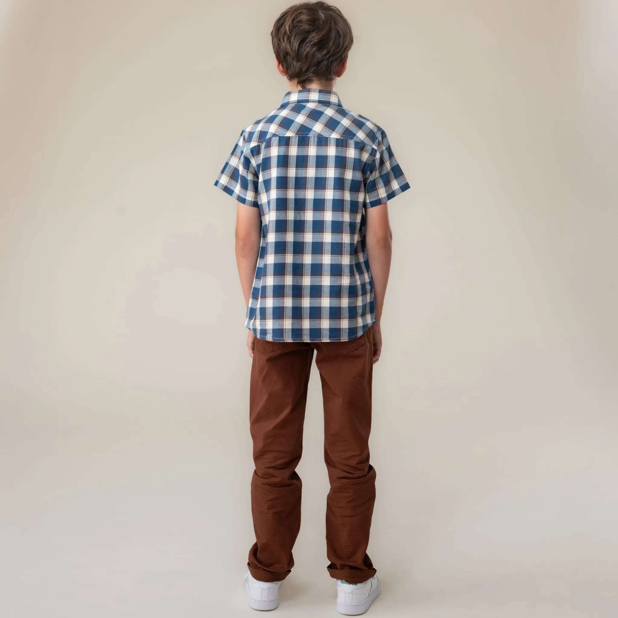 Kids/BOY Nano West Plaid Shirt 2-12