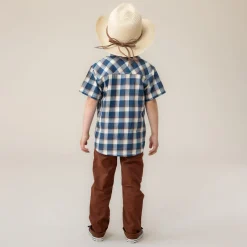 Kids/BOY Nano West Plaid Shirt 2-12