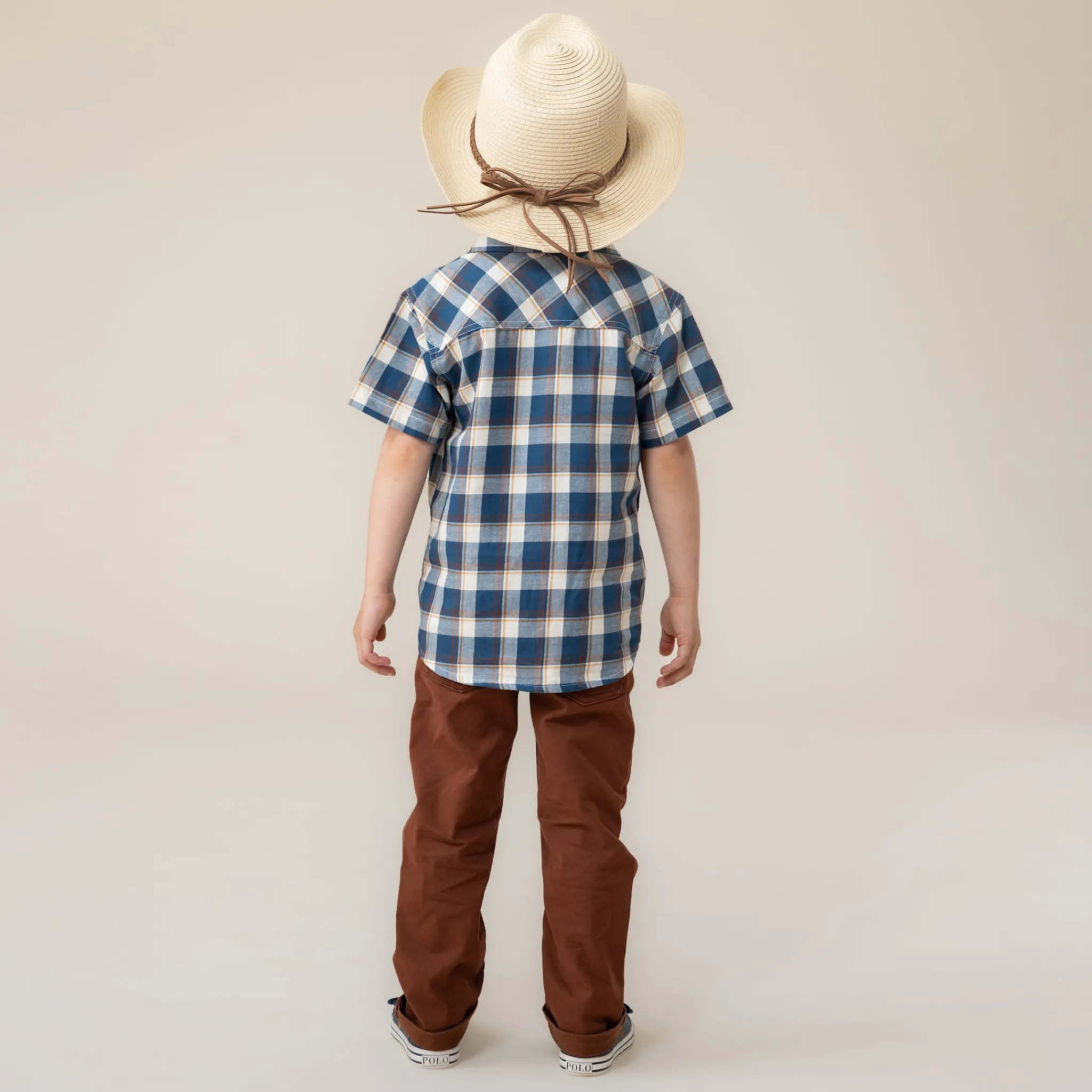 Kids/BOY Nano West Plaid Shirt 2-12