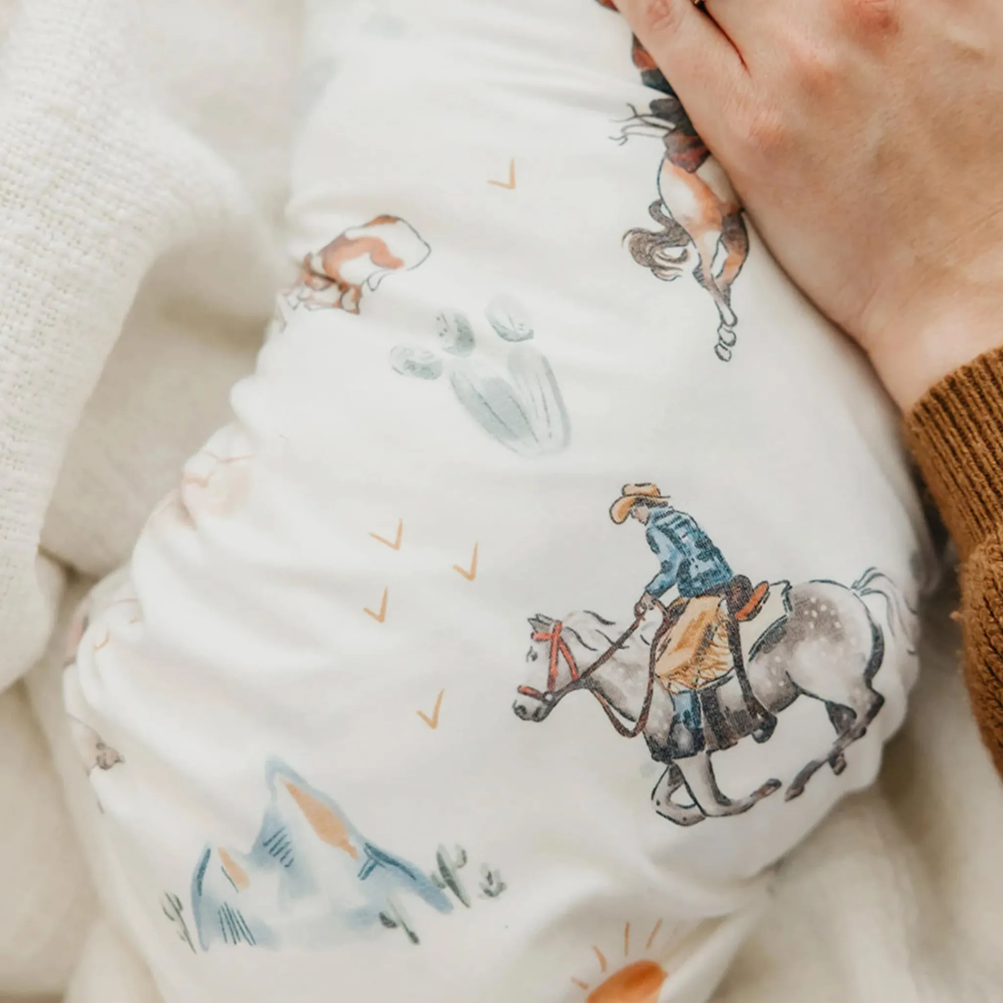 Kids Copper Pearl Wester/Boone-Swaddle Blanket
