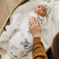 Kids Copper Pearl Wester/Boone-Swaddle Blanket