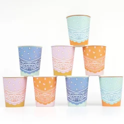 Meri Meri Party Supplies>Western Bandana Cups (8)