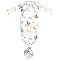 Copper Pearl Pajamas|Sleep Bags>Western Boone-Knotted Gown 0m