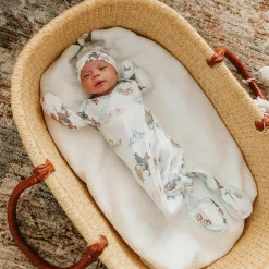 Copper Pearl Pajamas|Sleep Bags>Western Boone-Knotted Gown 0m