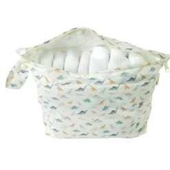 Loulou Lollipop Muslin Products|Diaper Bags>Wet Bag - Dino Friends