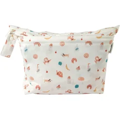 Loulou Lollipop Muslin Products|Diaper Bags>Wet Bag - French Breakfast