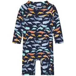 BOY Color Kids Whale Aop Swimsuit 9-18m