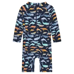 BOY Color Kids Whale Aop Swimsuit 9-18m