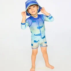 BOY Deux par Deux Whales Beach Hat 6-24m