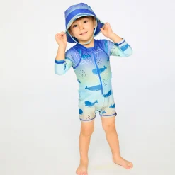 Kids/BOY Deux par Deux Whales Swimsuit 2-6