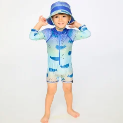 Kids/BOY Deux par Deux Whales Swimsuit 2-6
