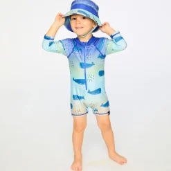 Kids/BOY Deux par Deux Whales Swimsuit 2-6