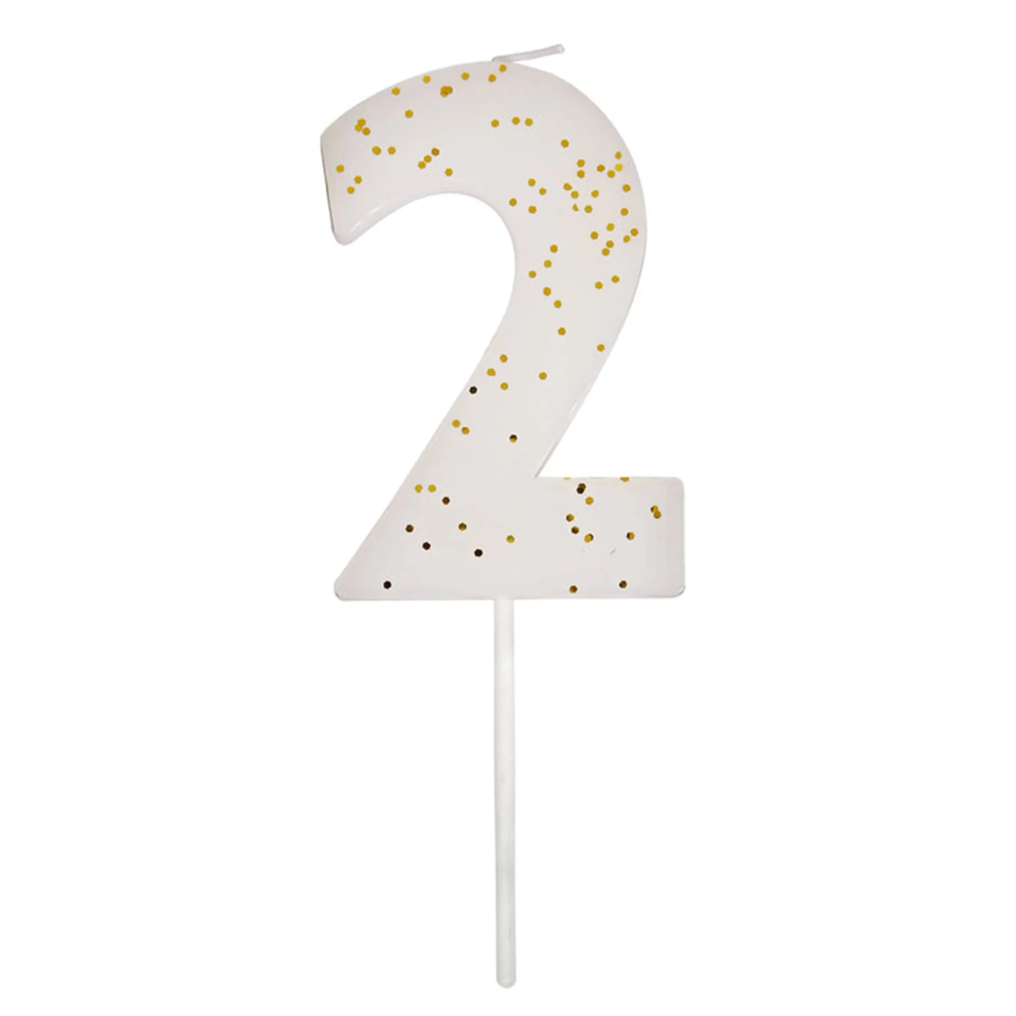 Meri Meri Party Supplies>White Number 2 Candle