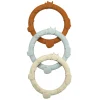 Loulou Lollipop Teething Toys>Wild Teething Ring Set - Ginger/Honey